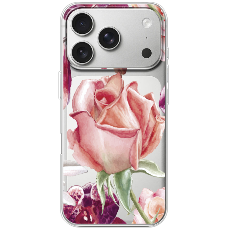 Прозорий чохол BoxFace Apple iPhone 17 Pro Rose