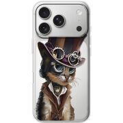 Прозорий чохол BoxFace Apple iPhone 17 Pro Steampunk Cat