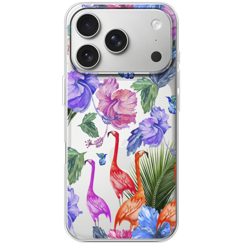 Прозорий чохол BoxFace Apple iPhone 17 Pro Flamingo