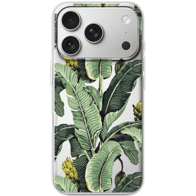Прозорий чохол BoxFace Apple iPhone 17 Pro Banana Leaves