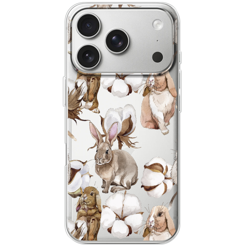 Прозорий чохол BoxFace Apple iPhone 17 Pro Cotton and Rabbits