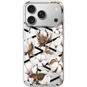 Прозорий чохол BoxFace Apple iPhone 17 Pro Cotton flowers