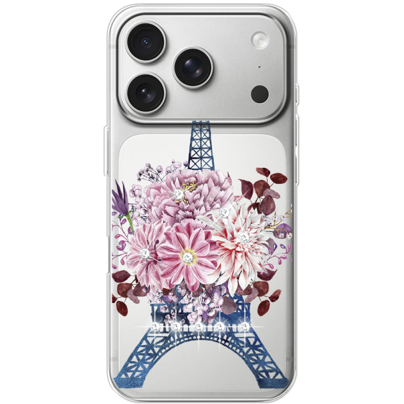 Чохол зі стразами Apple iPhone 17 Pro Eiffel Tower