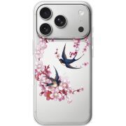 Чохол зі стразами Apple iPhone 17 Pro Swallows and Bloom