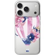 Чохол зі стразами Apple iPhone 17 Pro Pink Air Baloon