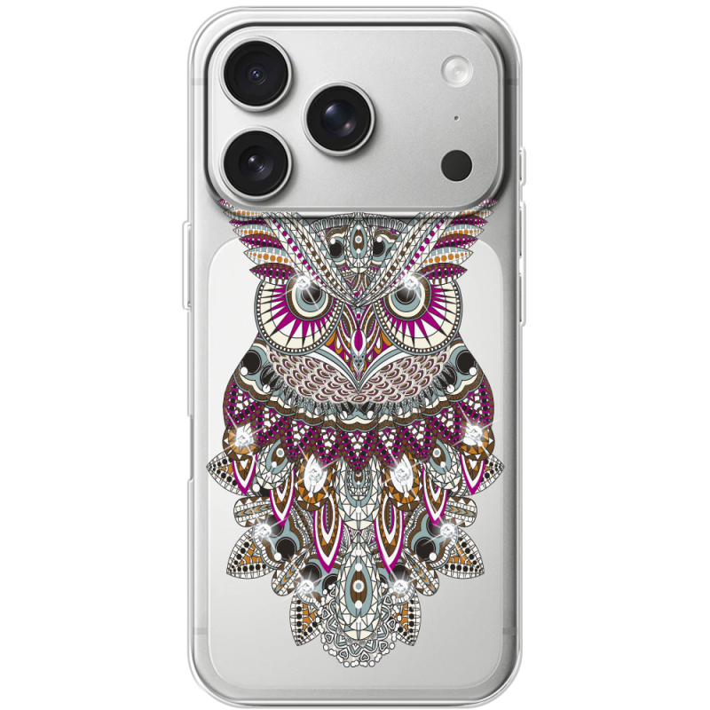 Чохол зі стразами Apple iPhone 17 Pro Owl