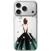 Чохол зі стразами Apple iPhone 17 Pro Girl in the green dress