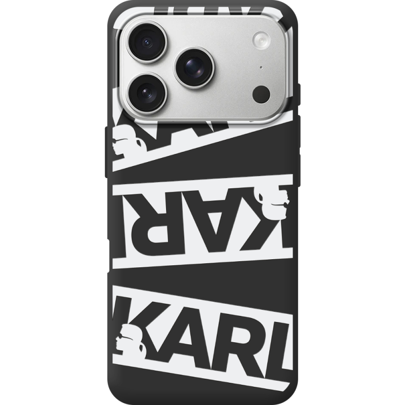 Чорний чохол BoxFace Apple iPhone 17 Pro White Karl