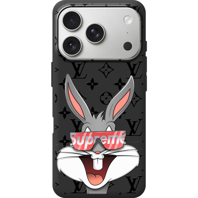 Чорний чохол BoxFace Apple iPhone 17 Pro looney bunny