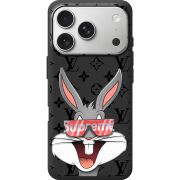 Чорний чохол BoxFace Apple iPhone 17 Pro looney bunny