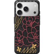 Чорний чохол BoxFace Apple iPhone 17 Pro FranceFlowers