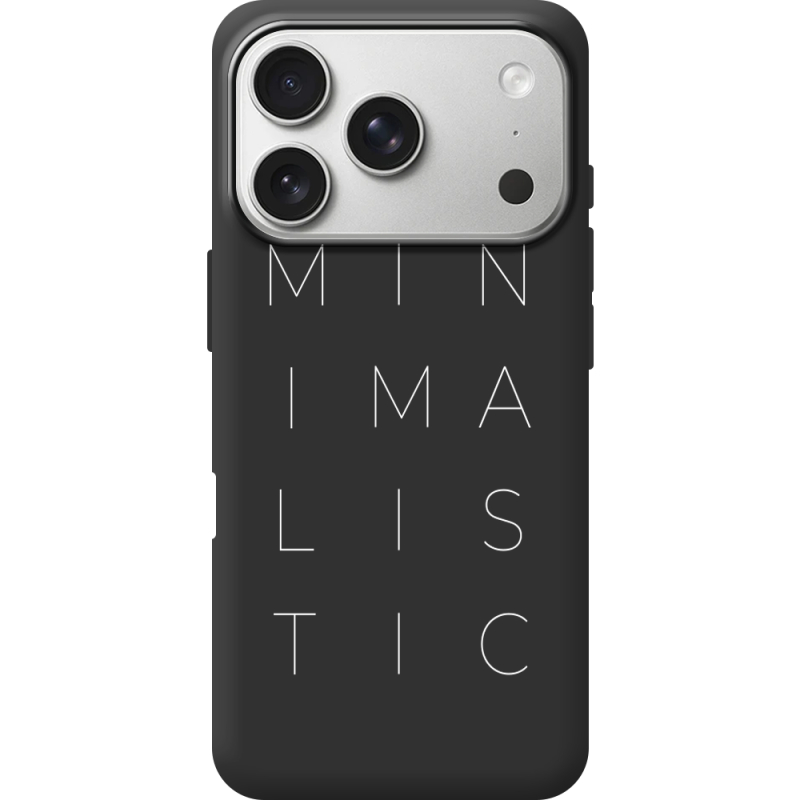 Чорний чохол BoxFace Apple iPhone 17 Pro Minimalistic
