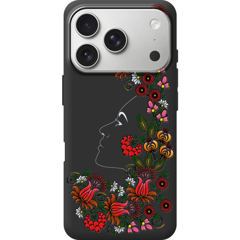 Чорний чохол BoxFace Apple iPhone 17 Pro 3D Ukrainian Muse
