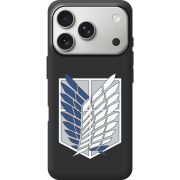 Чорний чохол BoxFace Apple iPhone 17 Pro Атака Титанов Крылья Свободы