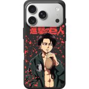 Чорний чохол BoxFace Apple iPhone 17 Pro Атака Титанов Леви