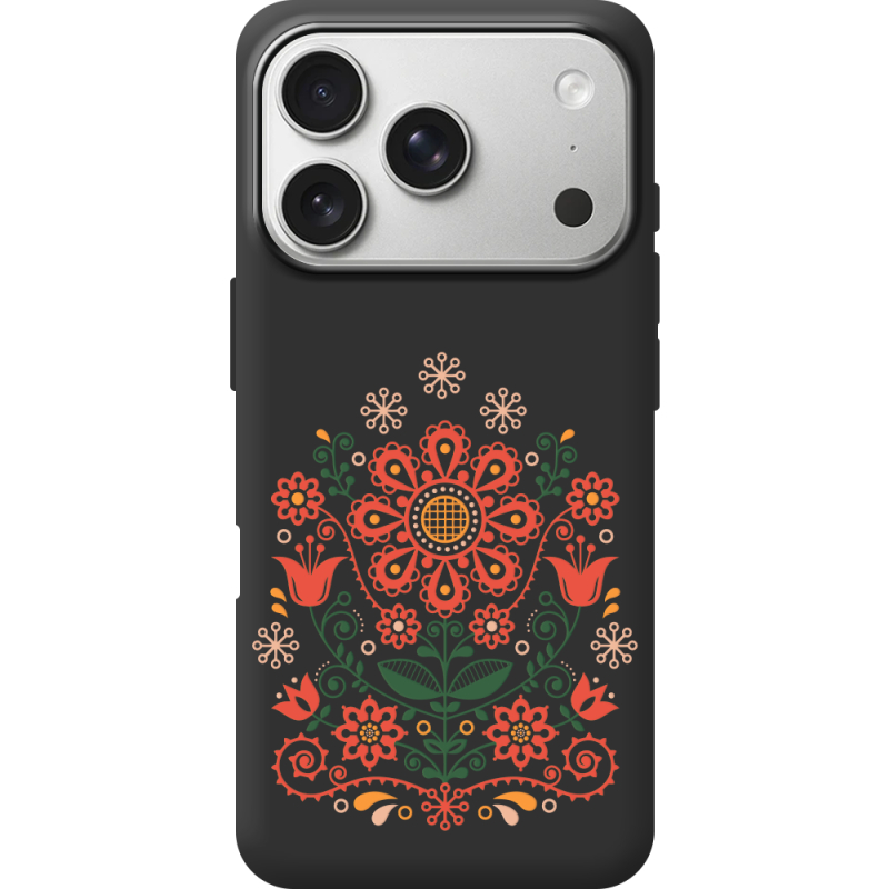Чорний чохол BoxFace Apple iPhone 17 Pro Ukrainian Ornament