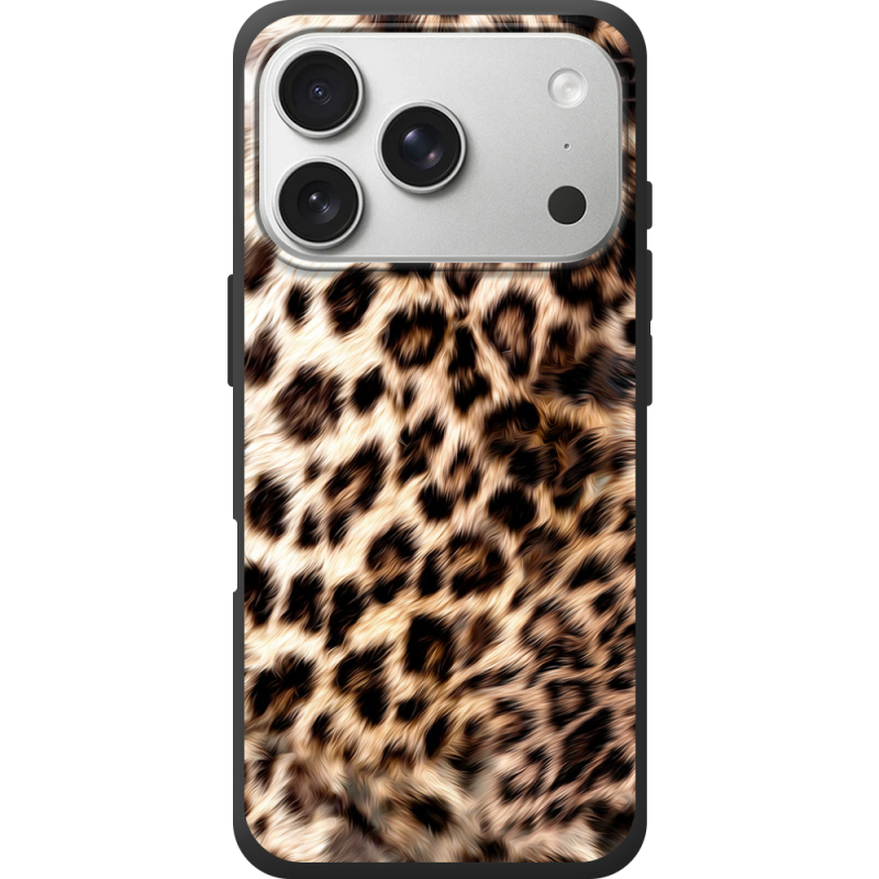 Чорний чохол BoxFace Apple iPhone 17 Pro Леопардовий
