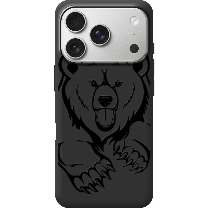 Чорний чохол BoxFace Apple iPhone 17 Pro Grizzly Bear
