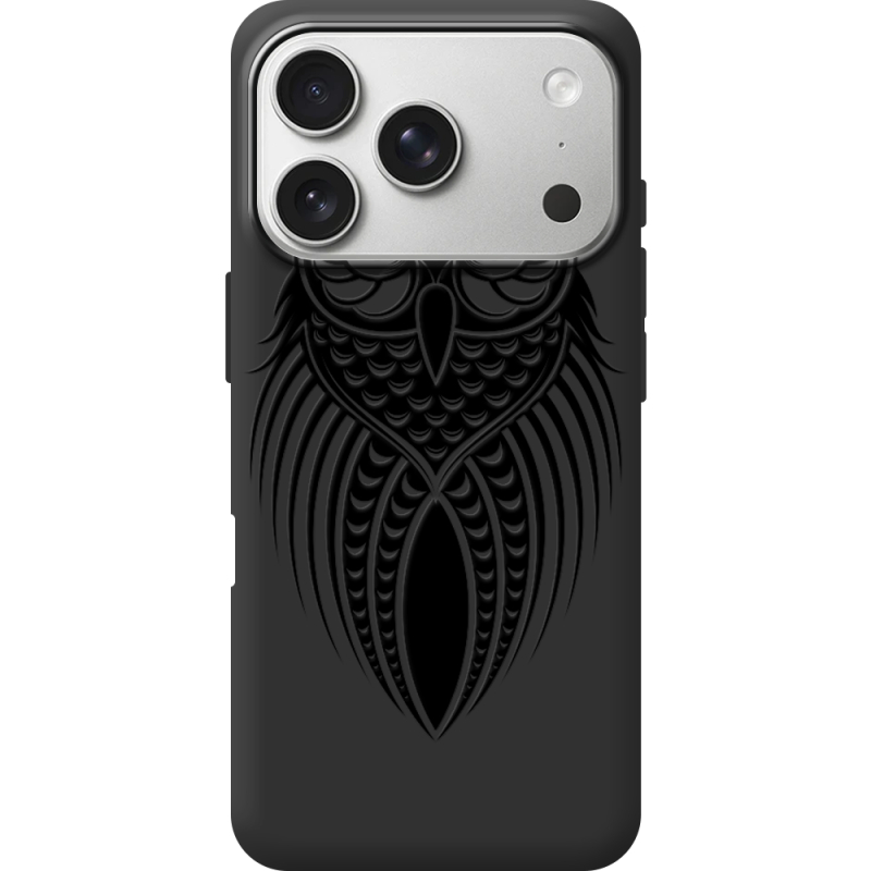 Чорний чохол BoxFace Apple iPhone 17 Pro Owl