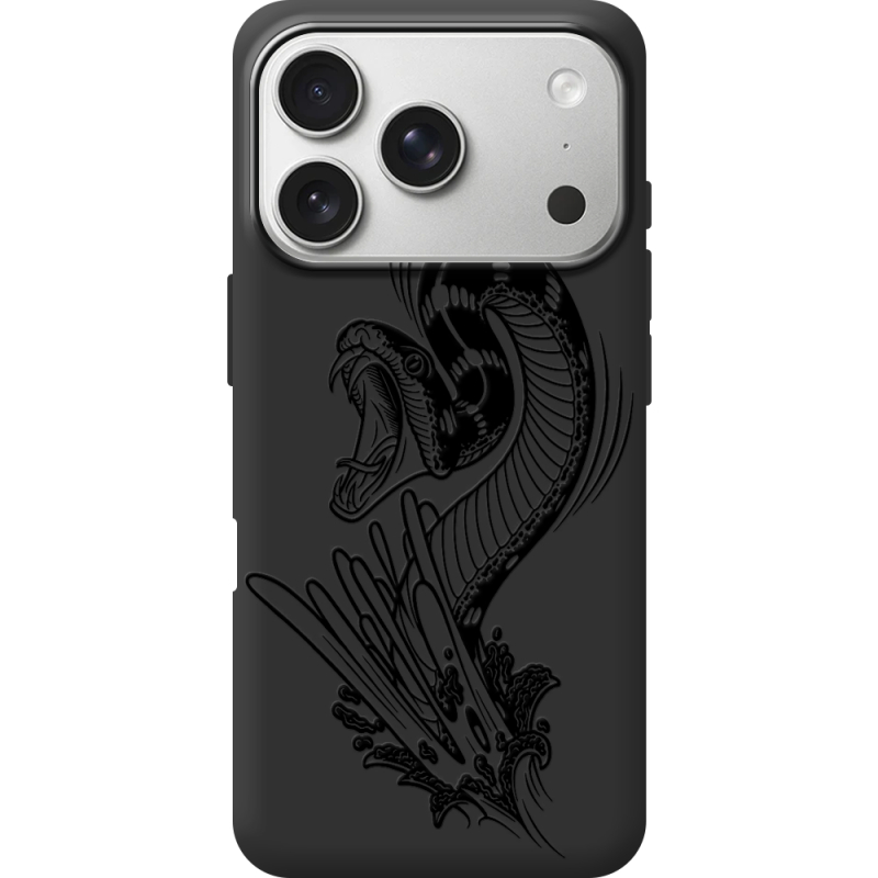 Чорний чохол BoxFace Apple iPhone 17 Pro Snake