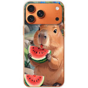 Чохол BoxFace Apple iPhone 17 Pro Max Капібара з кавуном