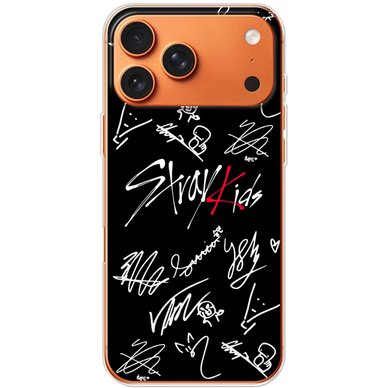 Чохол BoxFace Apple iPhone 17 Pro Max Stray Kids автограф