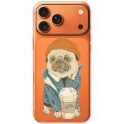 Прозорий чохол BoxFace Apple iPhone 17 Pro Max Dog Coffeeman