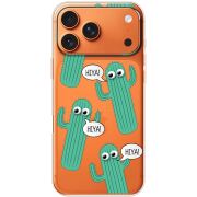 Прозорий чохол BoxFace Apple iPhone 17 Pro Max с 3D-глазками HIYA