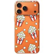 Прозорий чохол BoxFace Apple iPhone 17 Pro Max с 3D-глазками Popcorn
