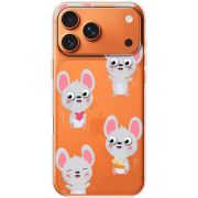 Прозорий чохол BoxFace Apple iPhone 17 Pro Max с 3D-глазками Mouse