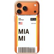 Прозорий чохол BoxFace Apple iPhone 17 Pro Max Ticket Miami