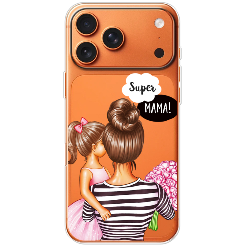 Прозорий чохол BoxFace Apple iPhone 17 Pro Max Super Mama and Daughter