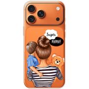 Прозорий чохол BoxFace Apple iPhone 17 Pro Max Super Mama and Son