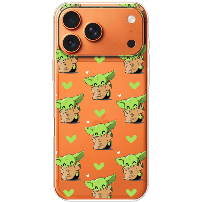 Прозорий чохол BoxFace Apple iPhone 17 Pro Max Pattern Baby Yoda