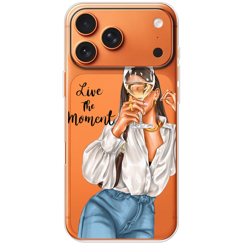 Прозорий чохол BoxFace Apple iPhone 17 Pro Max Live The Moment
