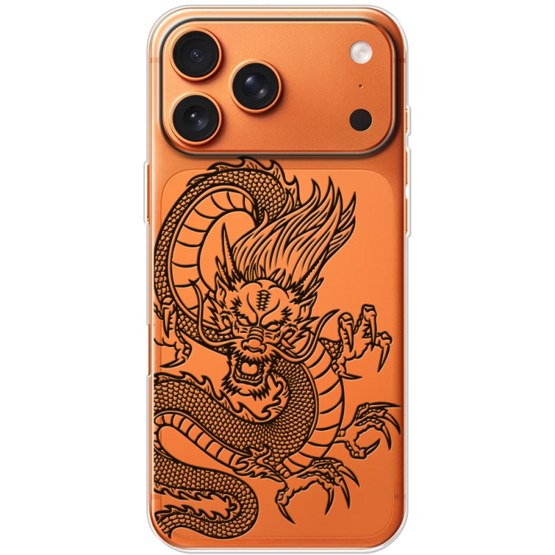 Прозорий чохол BoxFace Apple iPhone 17 Pro Max Chinese Dragon