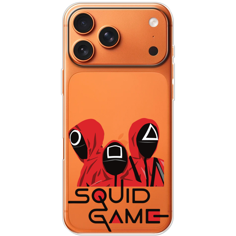 Прозорий чохол BoxFace Apple iPhone 17 Pro Max siquid game люди в красном