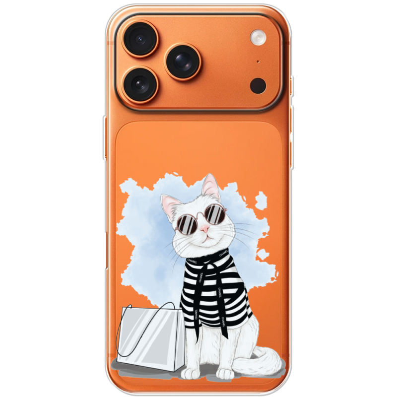 Прозорий чохол BoxFace Apple iPhone 17 Pro Max Cat Style