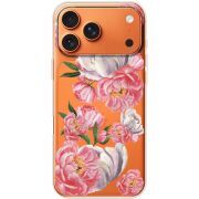 Прозорий чохол BoxFace Apple iPhone 17 Pro Max Peony Watercolor Style