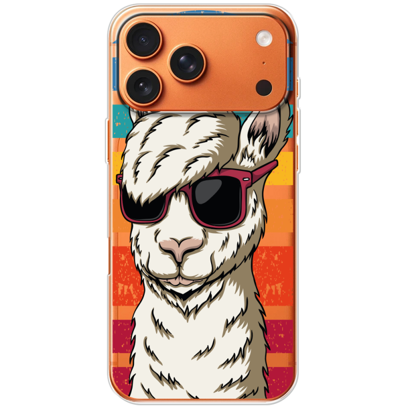 Прозорий чохол BoxFace Apple iPhone 17 Pro Max Стильна Лама