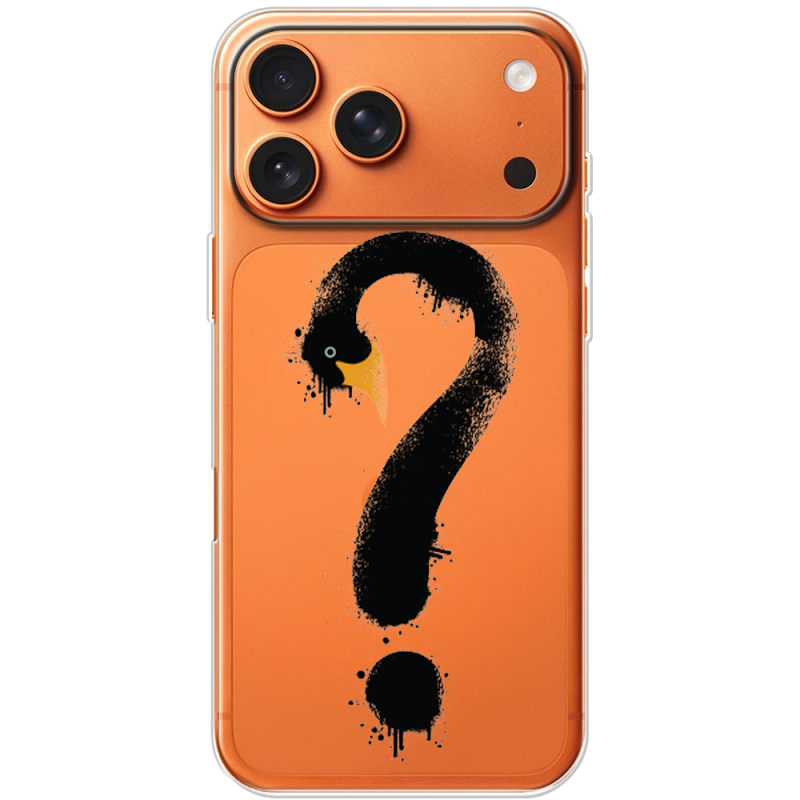 Прозорий чохол BoxFace Apple iPhone 17 Pro Max Swan question