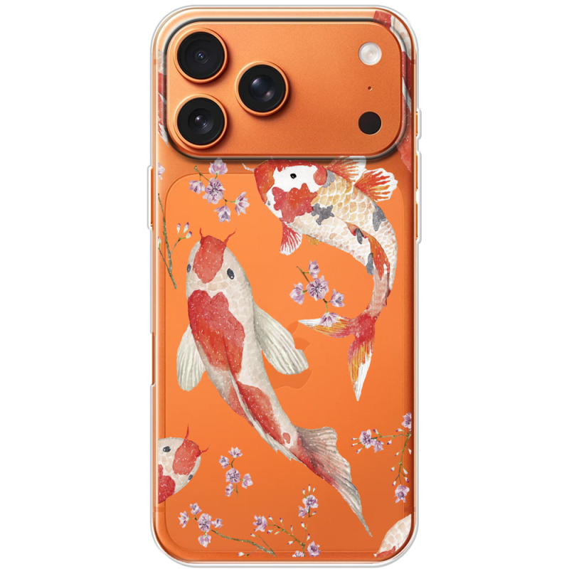Прозорий чохол BoxFace Apple iPhone 17 Pro Max Japanese Koi Fish