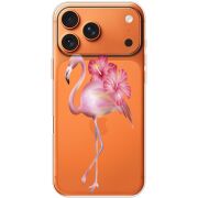 Прозорий чохол BoxFace Apple iPhone 17 Pro Max Floral Flamingo