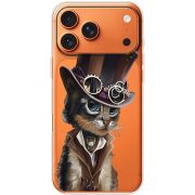 Прозорий чохол BoxFace Apple iPhone 17 Pro Max Steampunk Cat