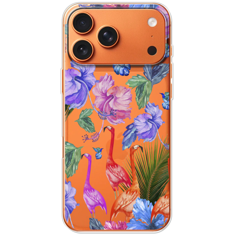 Прозорий чохол BoxFace Apple iPhone 17 Pro Max Flamingo