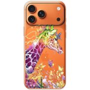 Прозорий чохол BoxFace Apple iPhone 17 Pro Max Colorful Giraffe