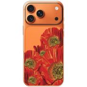 Прозорий чохол BoxFace Apple iPhone 17 Pro Max Red Poppies
