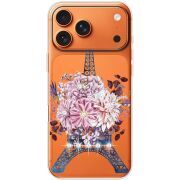 Чохол зі стразами Apple iPhone 17 Pro Max Eiffel Tower