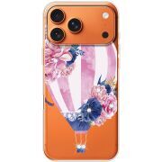 Чохол зі стразами Apple iPhone 17 Pro Max Pink Air Baloon
