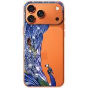 Чохол зі стразами Apple iPhone 17 Pro Max Peafowl